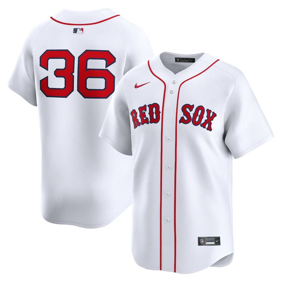 Men Boston Red Sox 36 Triston Casas Nike White Home Limited Player MLB Jersey